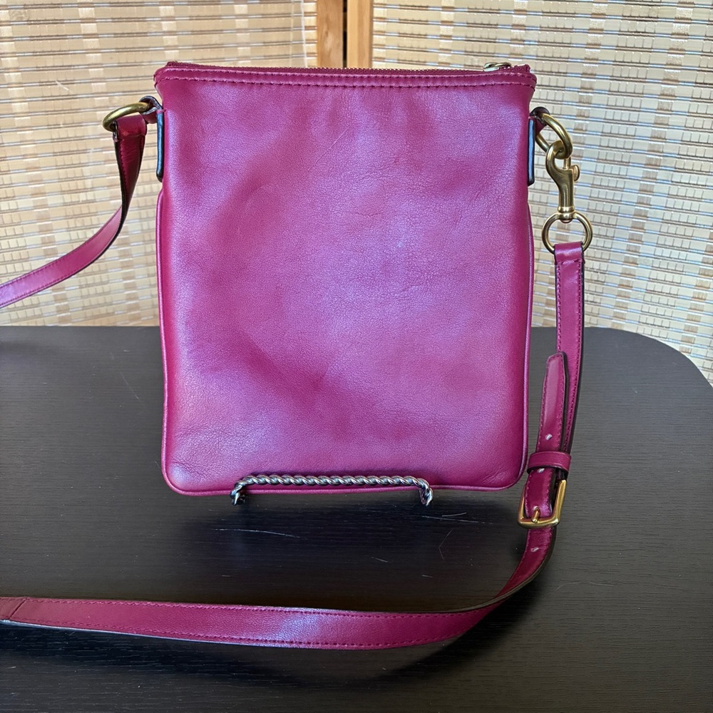 Coach Red Legacy Collection Crossbody Bag - Picture 3 of 9